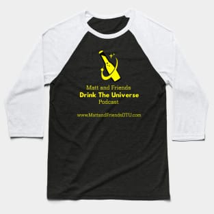Double Sided Matt and Friends DTU Logo and QR Baseball T-Shirt